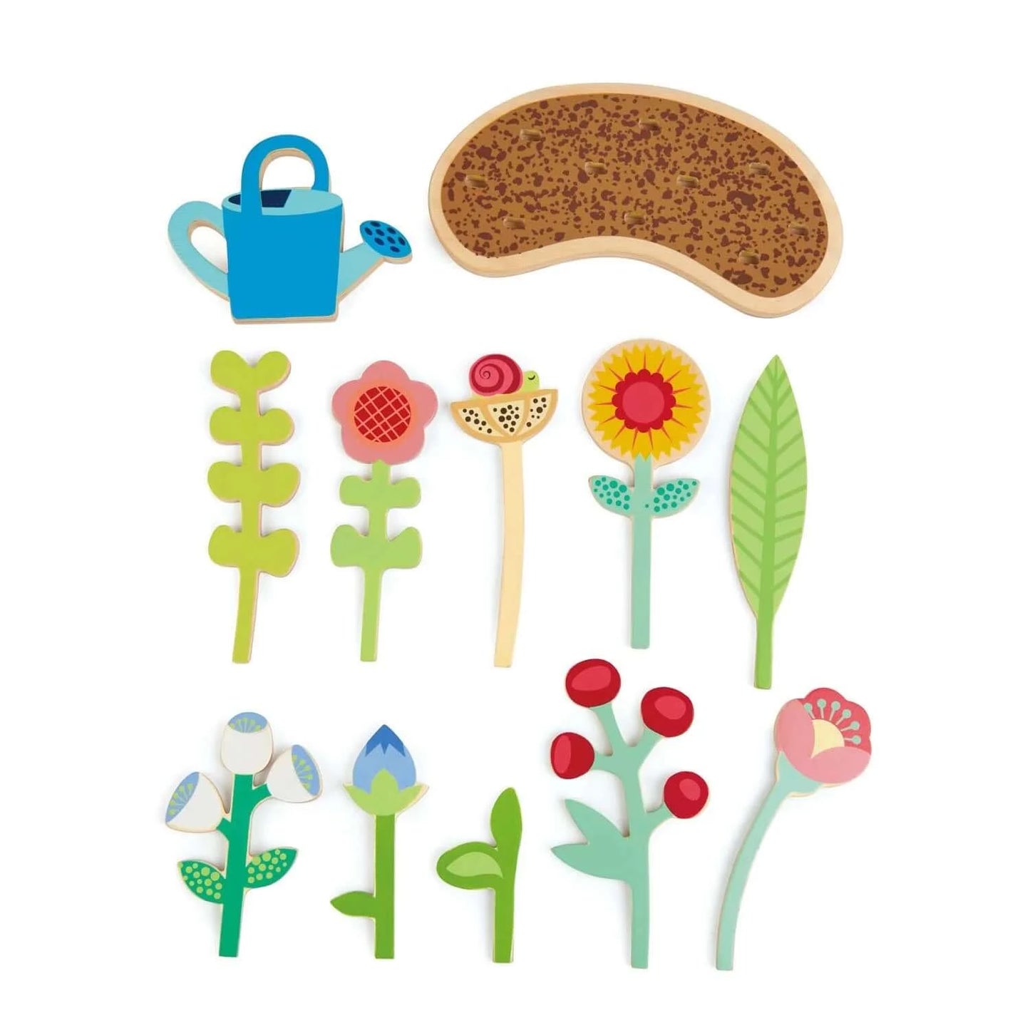 Flower Bed Playset, Tender Leaf Toys, eco-friendly Toys, Mountain Kids Toys