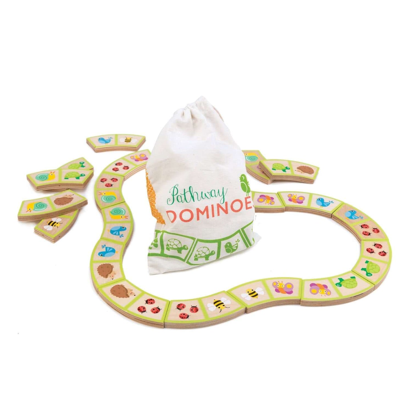 Garden Path Dominos, Tender Leaf Toys, eco-friendly Toys, Mountain Kids Toys