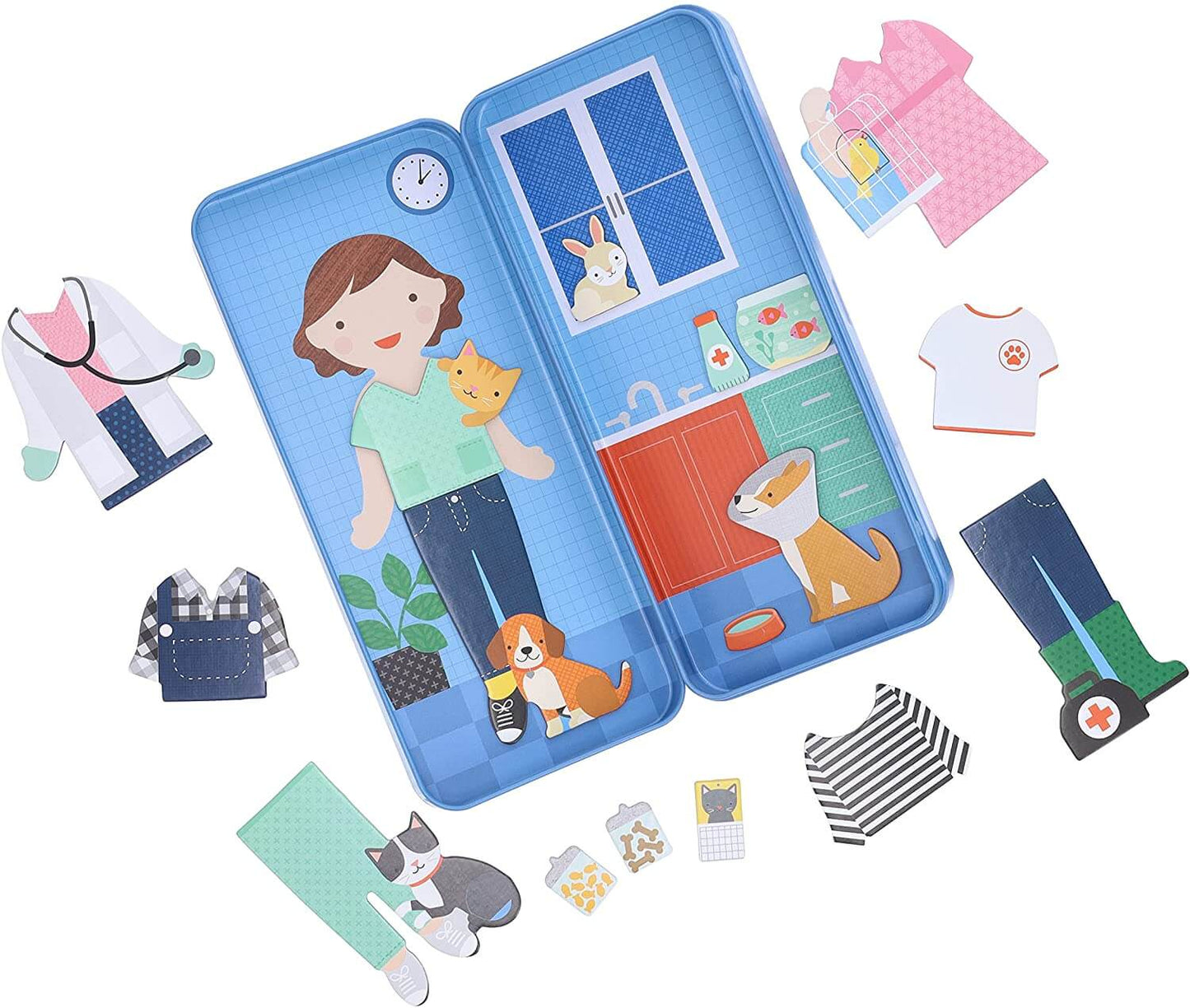 Shine Bright at the Vet Magnetic Dress Up, Petit Collage, eco-friendly Toys, Mountain Kids Toys