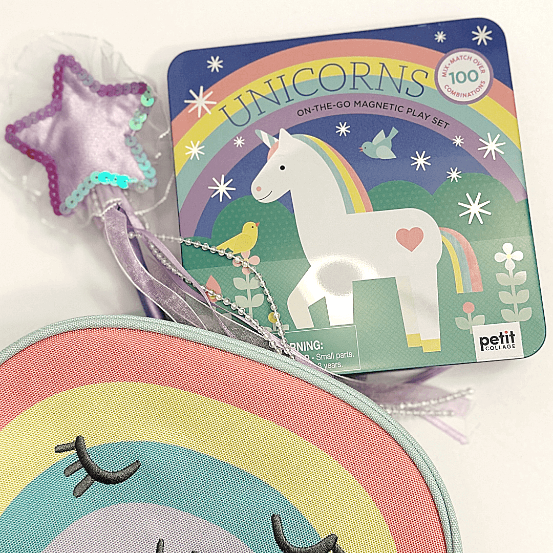 Unicorns Magnetic Play Set, Petit Collage, eco-friendly Toys, Mountain Kids Toys