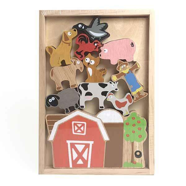 Balance Barn Stacking Game and Playset, Begin Again, eco-friendly Toys, Mountain Kids Toys
