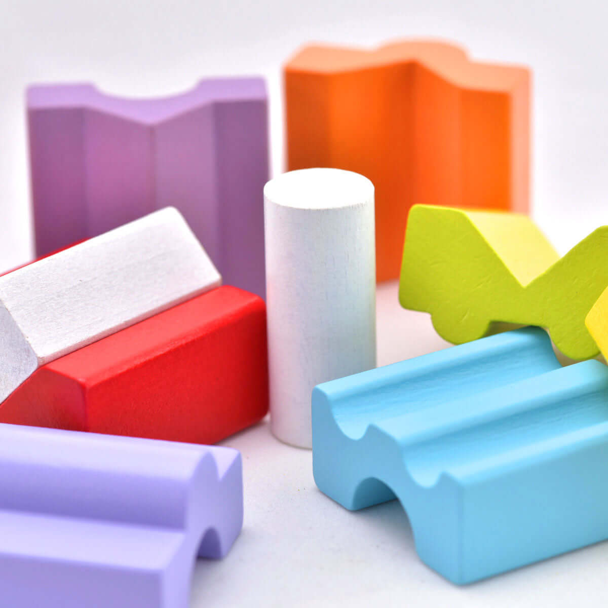 Wooden Tower 10c Stacker, Cubika, eco-friendly Toys, Mountain Kids Toys