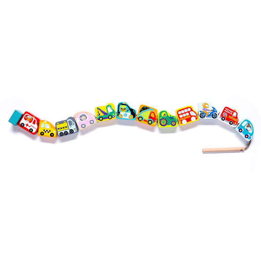 Wooden Lacing Toy - Flying Cars, Cubika, eco-friendly Toys, Mountain Kids Toys