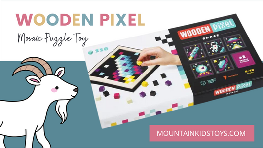 Wooden Pixel Mosaic Playset by Cubika