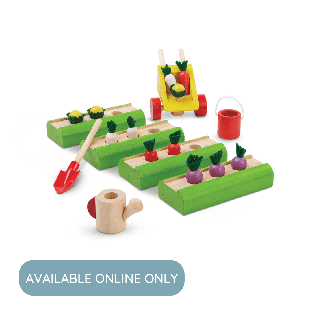 Vegetable Garden, PlanToys USA, eco-friendly Toys, Mountain Kids Toys