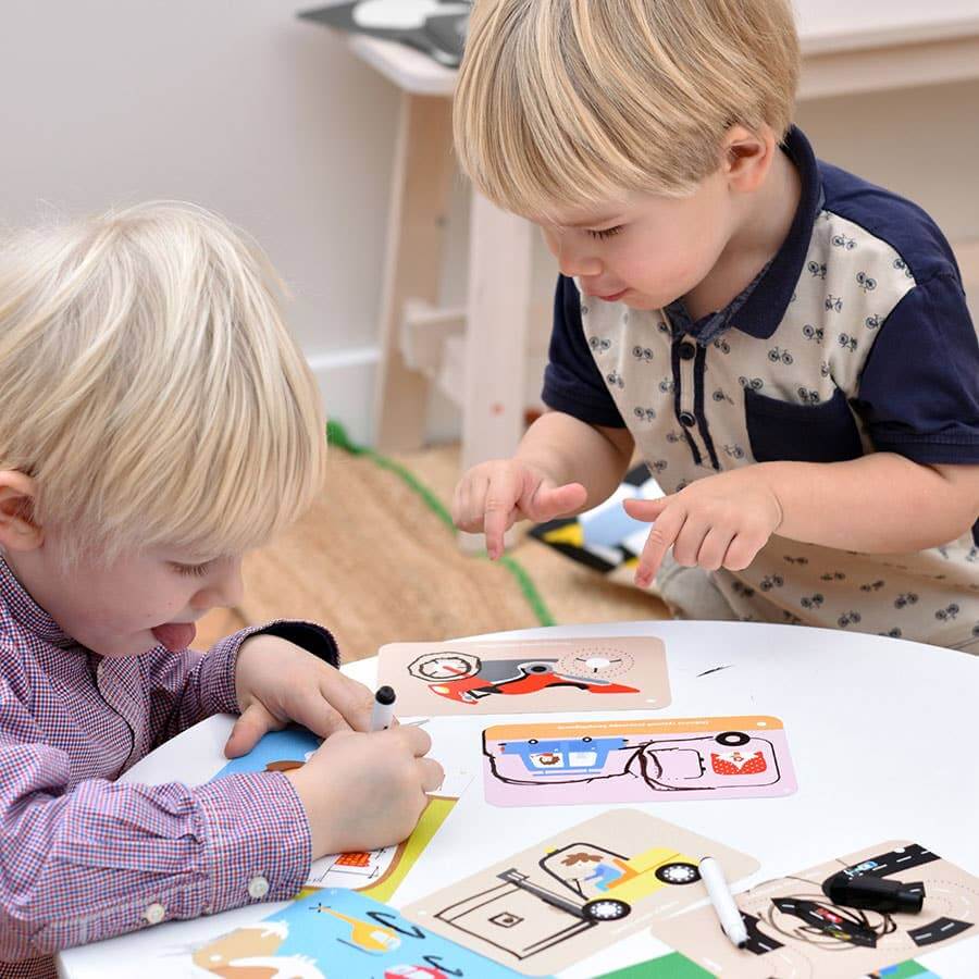 Let's Write and Wipe Vehicles Dry Erase Age 3+ for toddlers