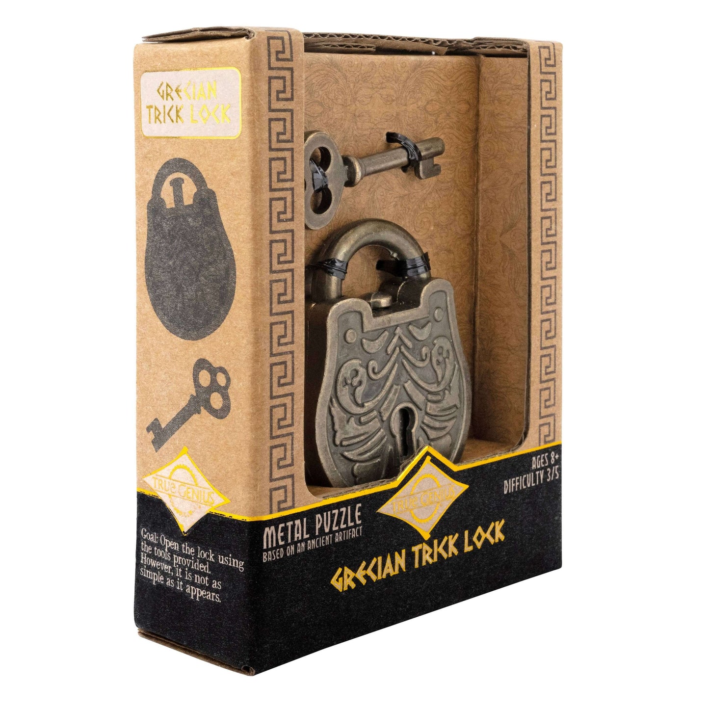 True Genius Grecian Trick Lock Puzzle
