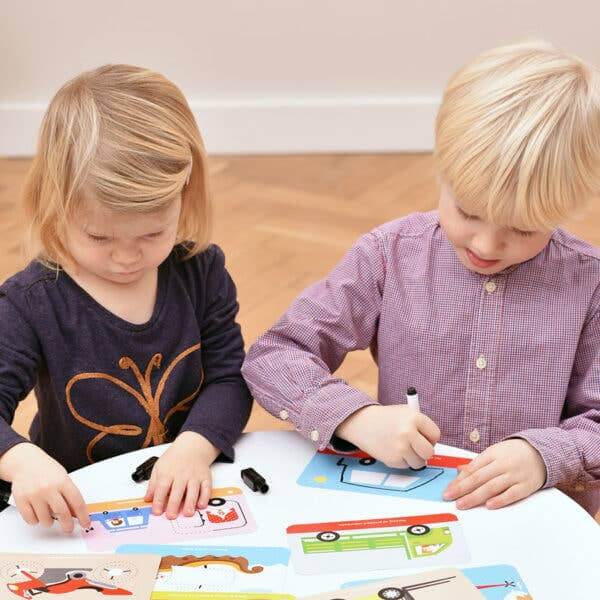 Let's Write and Wipe Vehicles Dry Erase Age 3+ for toddlers