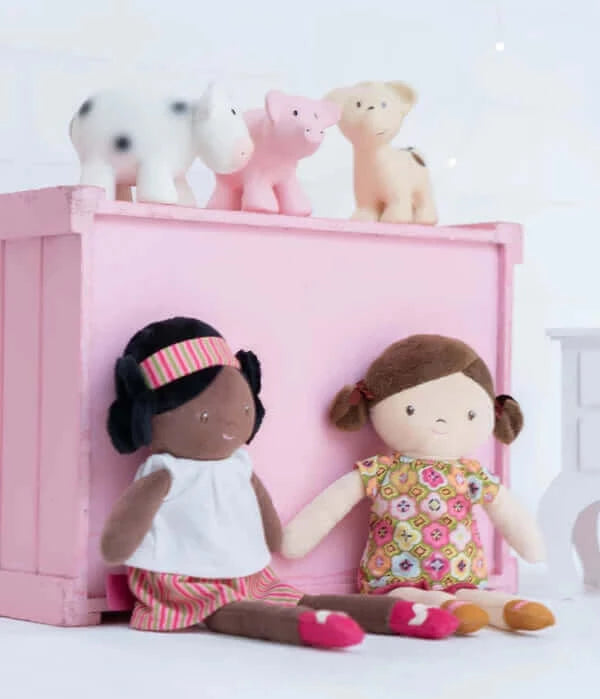 Amy Doll with Black Hair, Tikiri Toys, eco-friendly Toys, Mountain Kids Toys