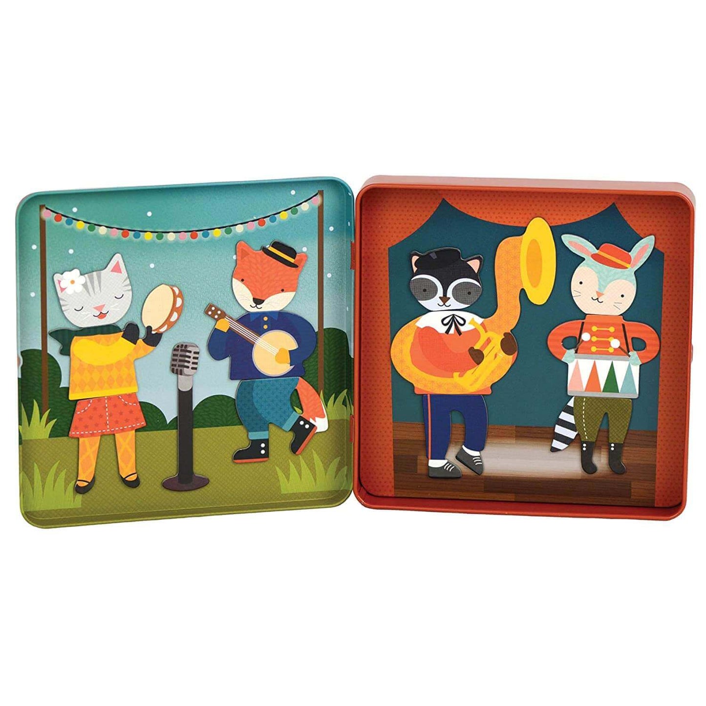 Animal Band On-the-Go Magnetic Playset, Petit Collage, eco-friendly Toys, Mountain Kids Toys