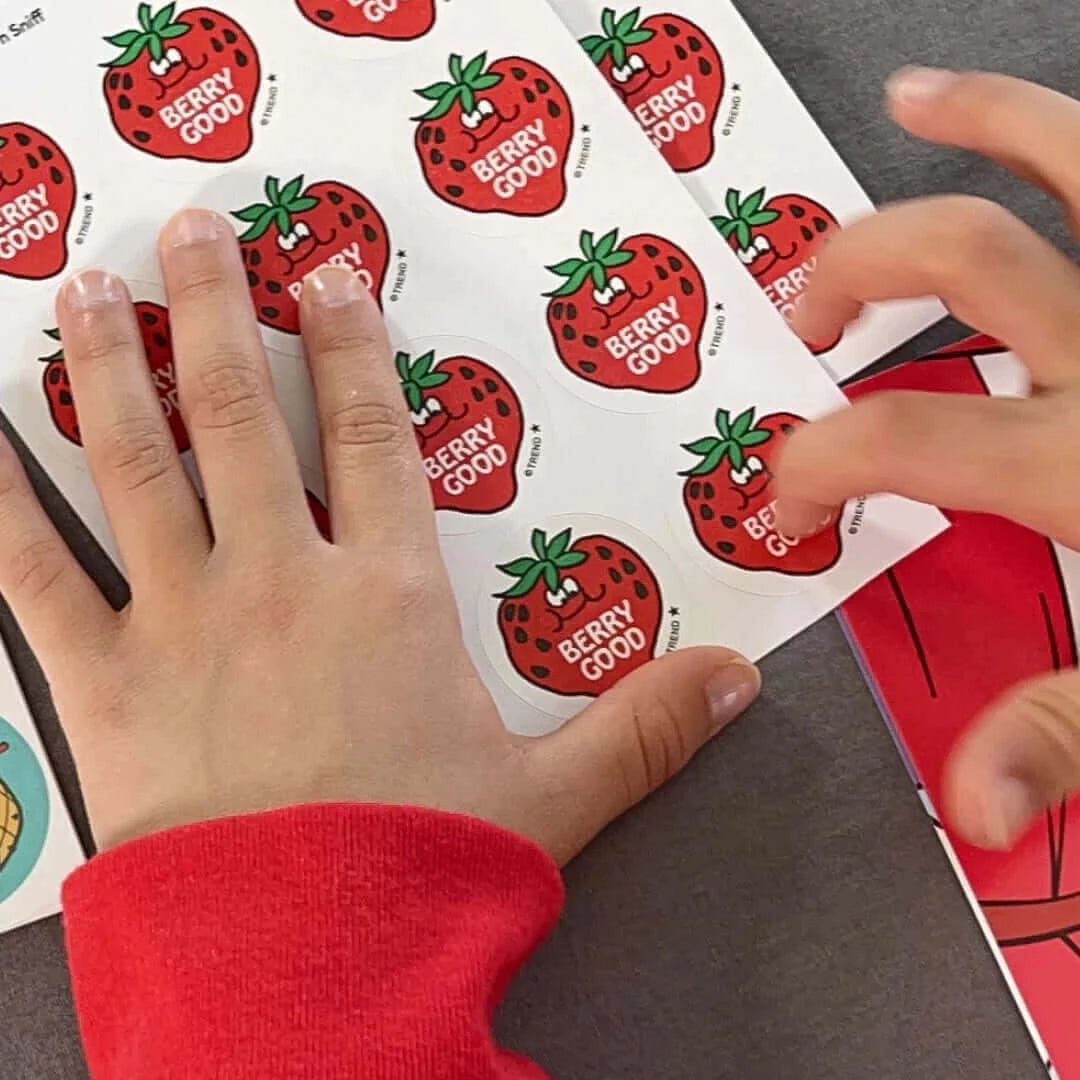 "Berry Good" Strawberry Stinky Stickers 24ct, Stinky Stickers, eco-friendly Toys, Mountain Kids Toys