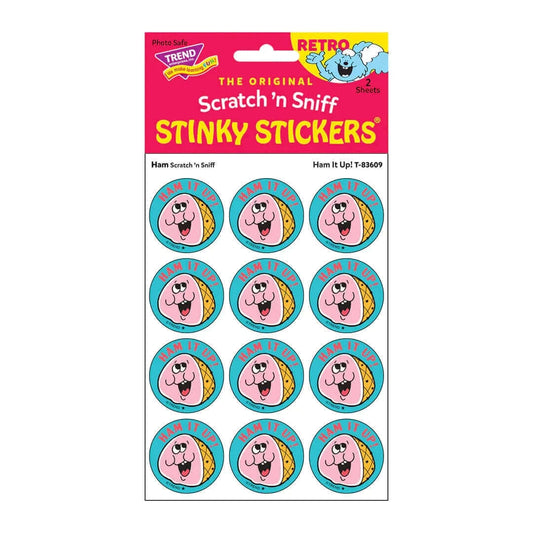 "Ham it Up" Ham Stinky Stickers 24ct, Stinky Stickers, eco-friendly Toys, Mountain Kids Toys
