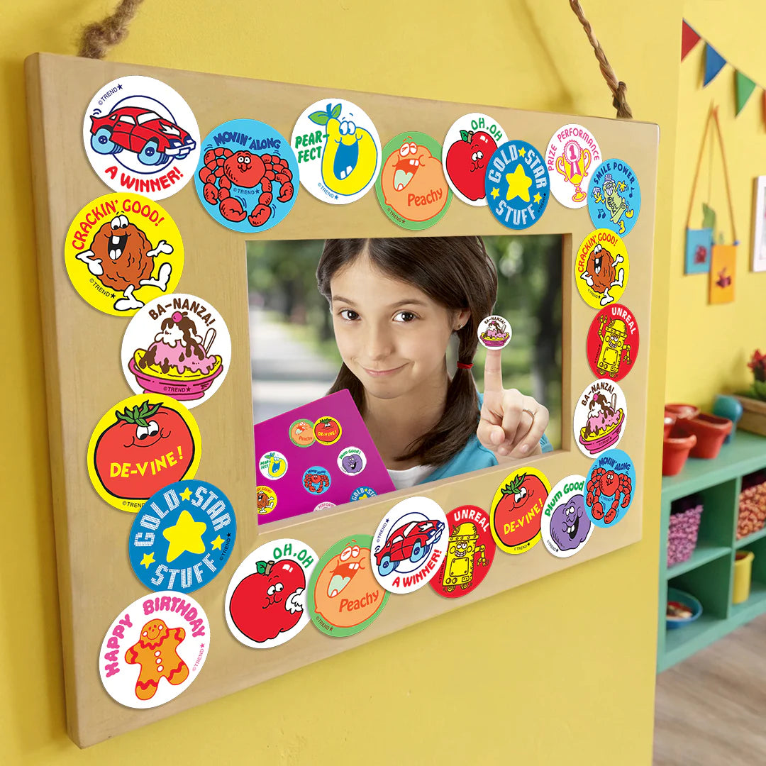 A Winner! New Car Retro Scratch 'n Sniff Stinky Stickers 24ct