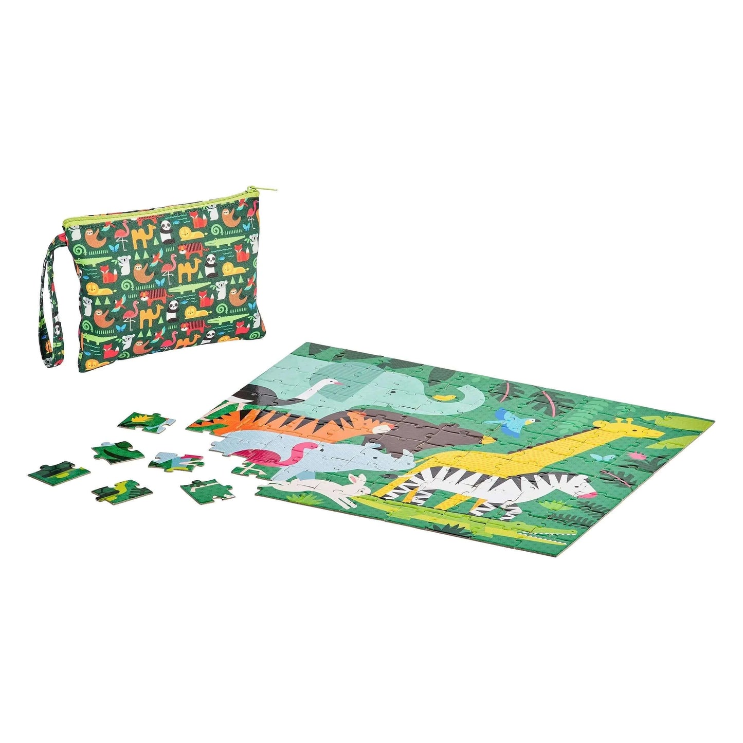 Animal Menagerie Two-Sided Travel Puzzle