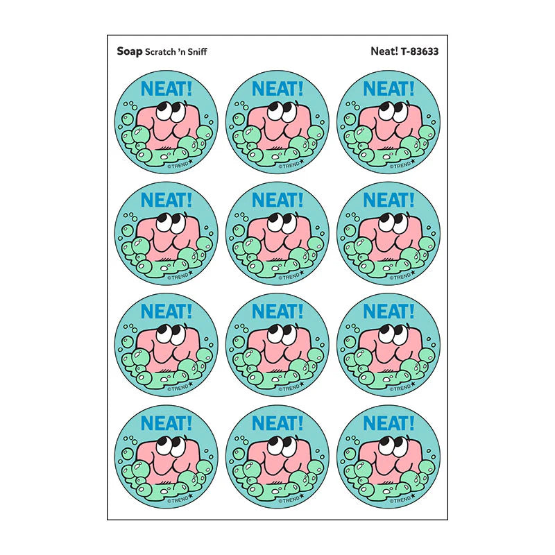 Neat Soap Retro Scratch 'n Sniff Stinky Stickers 24ct