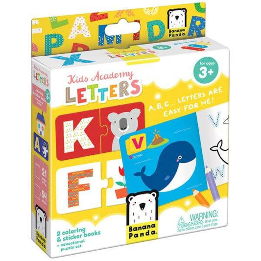 Kids Academy Letters 3+ Puzzles/Books/Stickers for toddlers