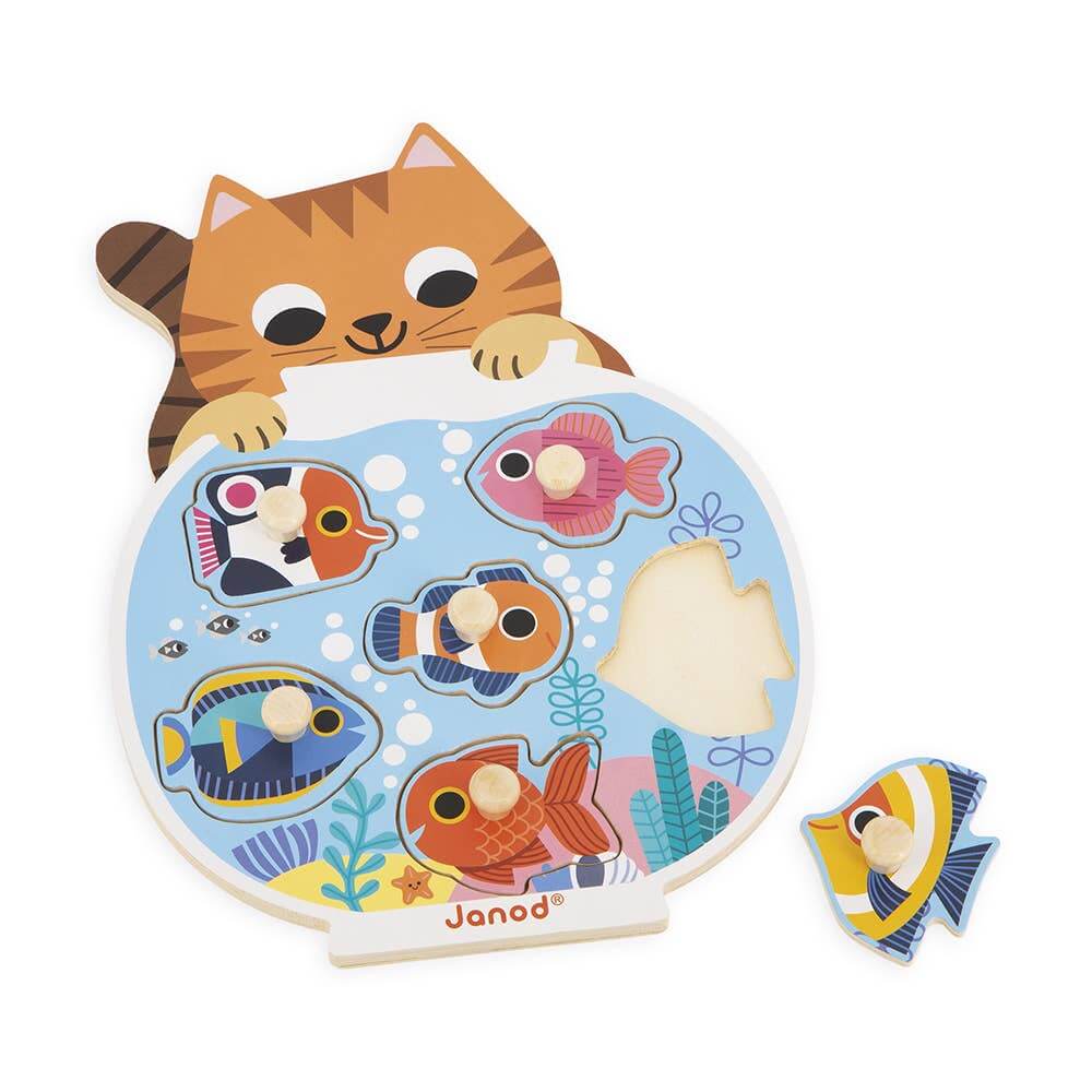 Aquarium Puzzle | Toddler wooden peg puzzle | Early years