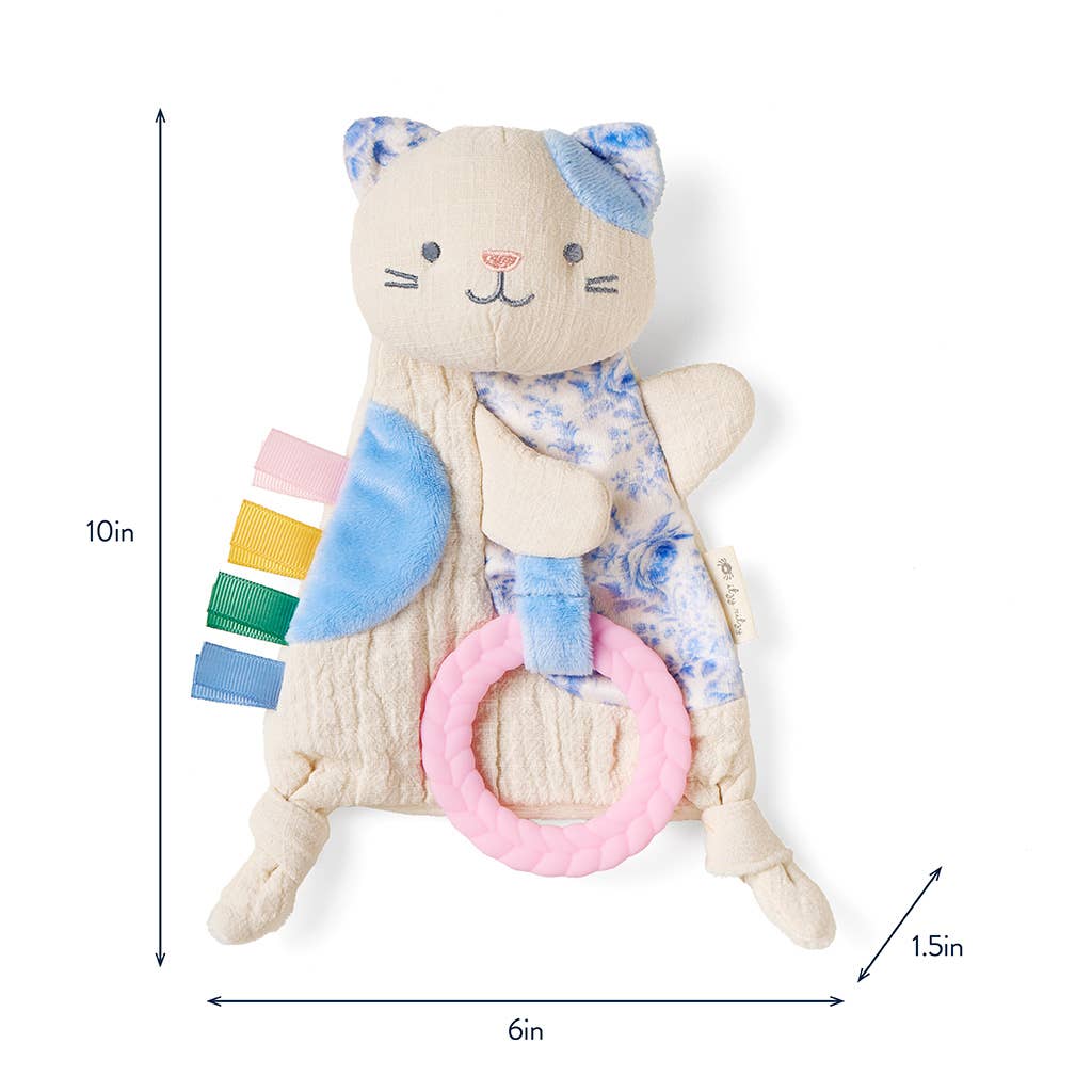 Kitty Bitzy Crinkle Sensory Toy with Teether