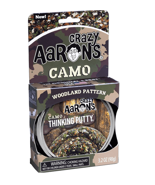 Camo Trendsetter Putty, Crazy Aarons Thinking Putty, eco-friendly Toys, Mountain Kids Toys