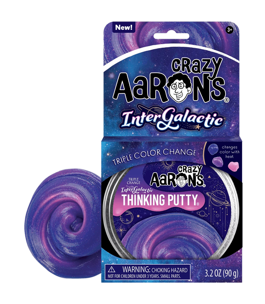 Intergalactic Trendsetters 4in Putty, Crazy Aarons Thinking Putty, eco-friendly Toys, Mountain Kids Toys