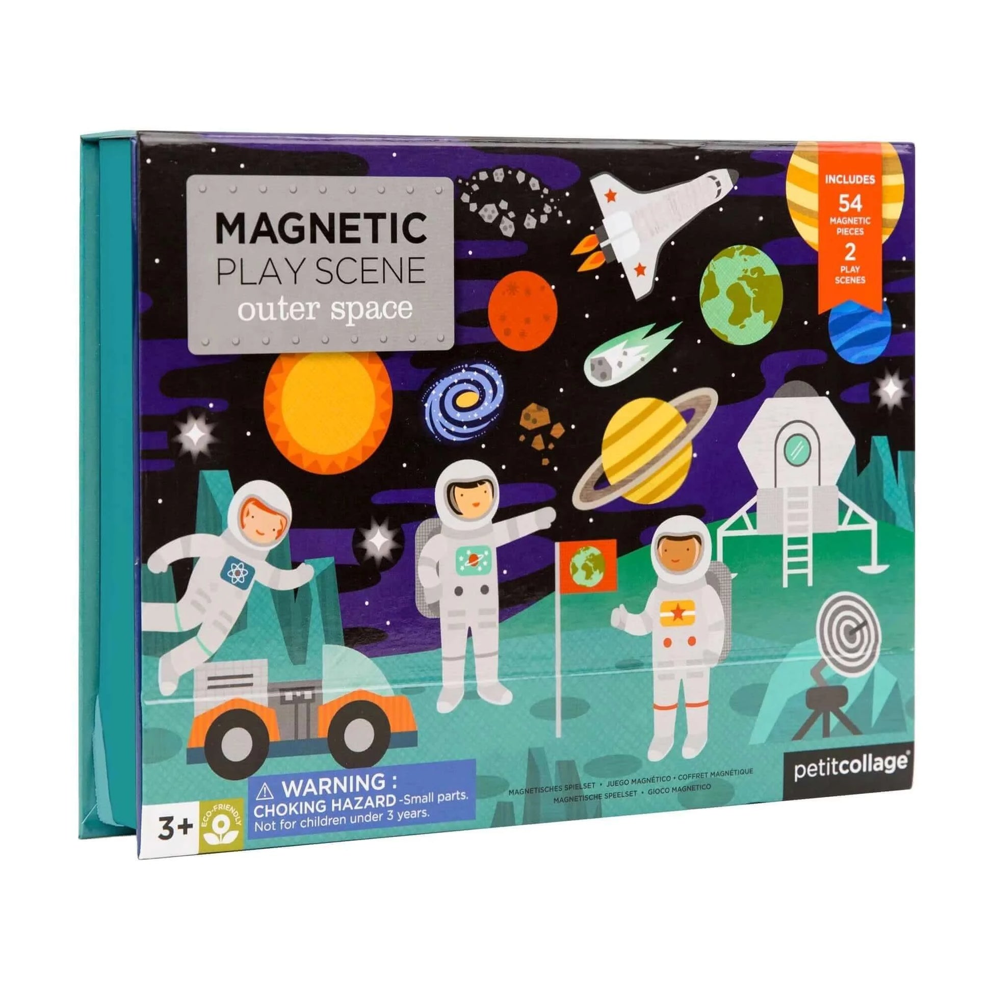 Outerspace Magnetic Playset, Petit Collage, eco-friendly Toys, Mountain Kids Toys