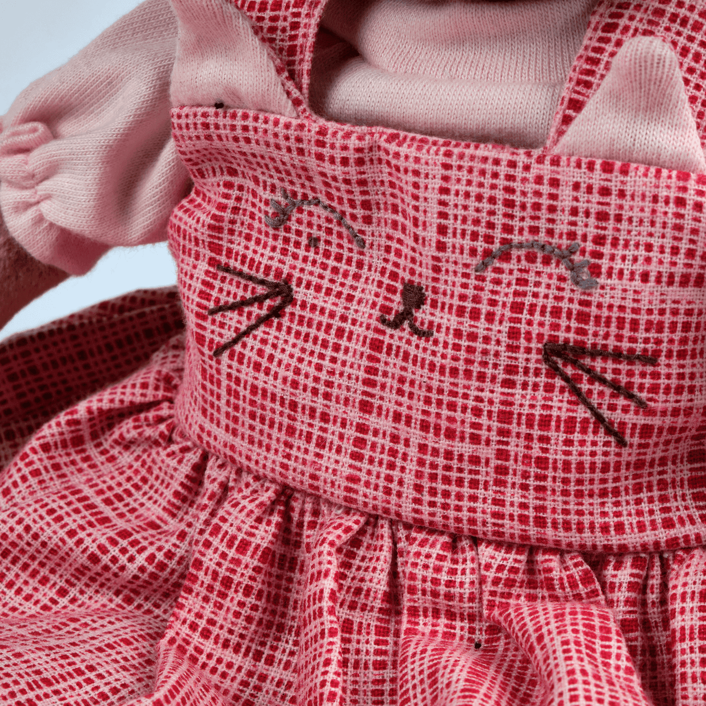 Madison - Red Cat Dress, Tikiri Toys, eco-friendly Toys, Mountain Kids Toys