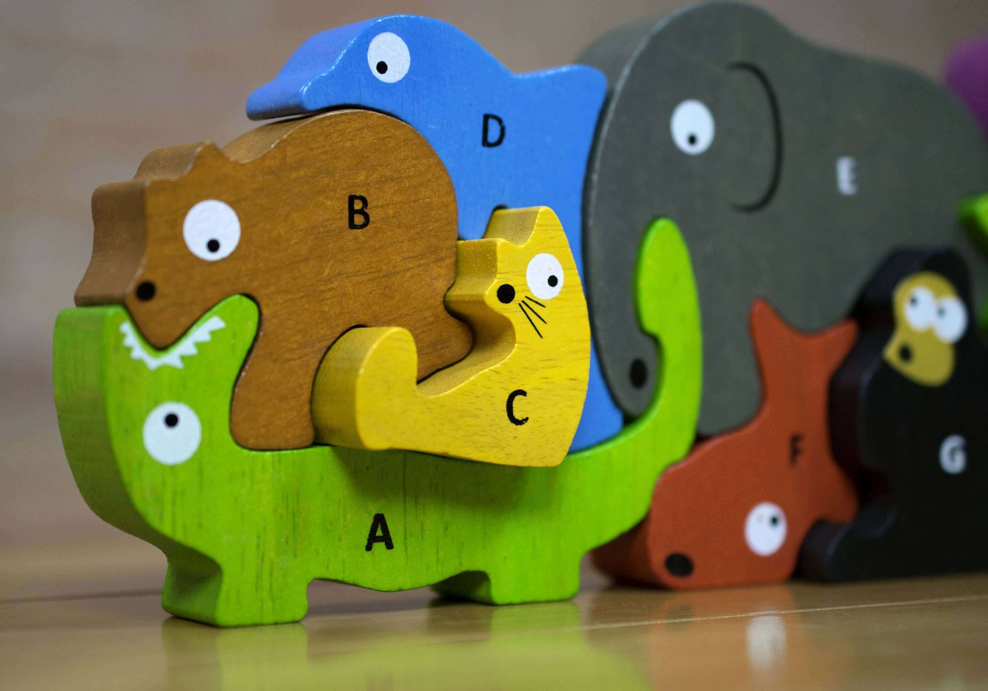 BeginAgain: Wooden Farm Animals Puzzle
