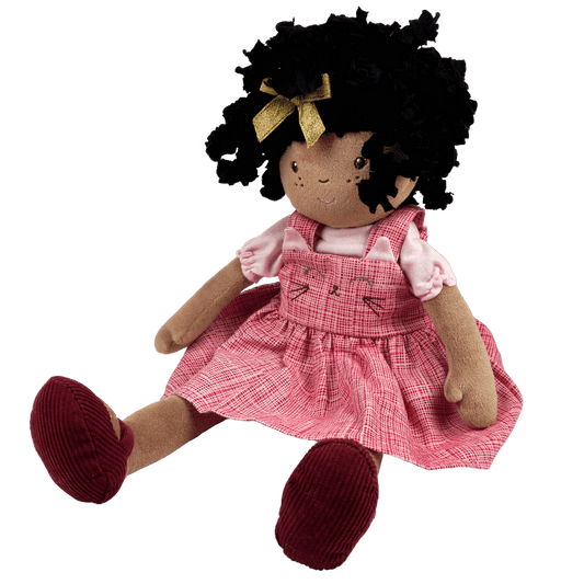 Madison - Red Cat Dress, Tikiri Toys, eco-friendly Toys, Mountain Kids Toys