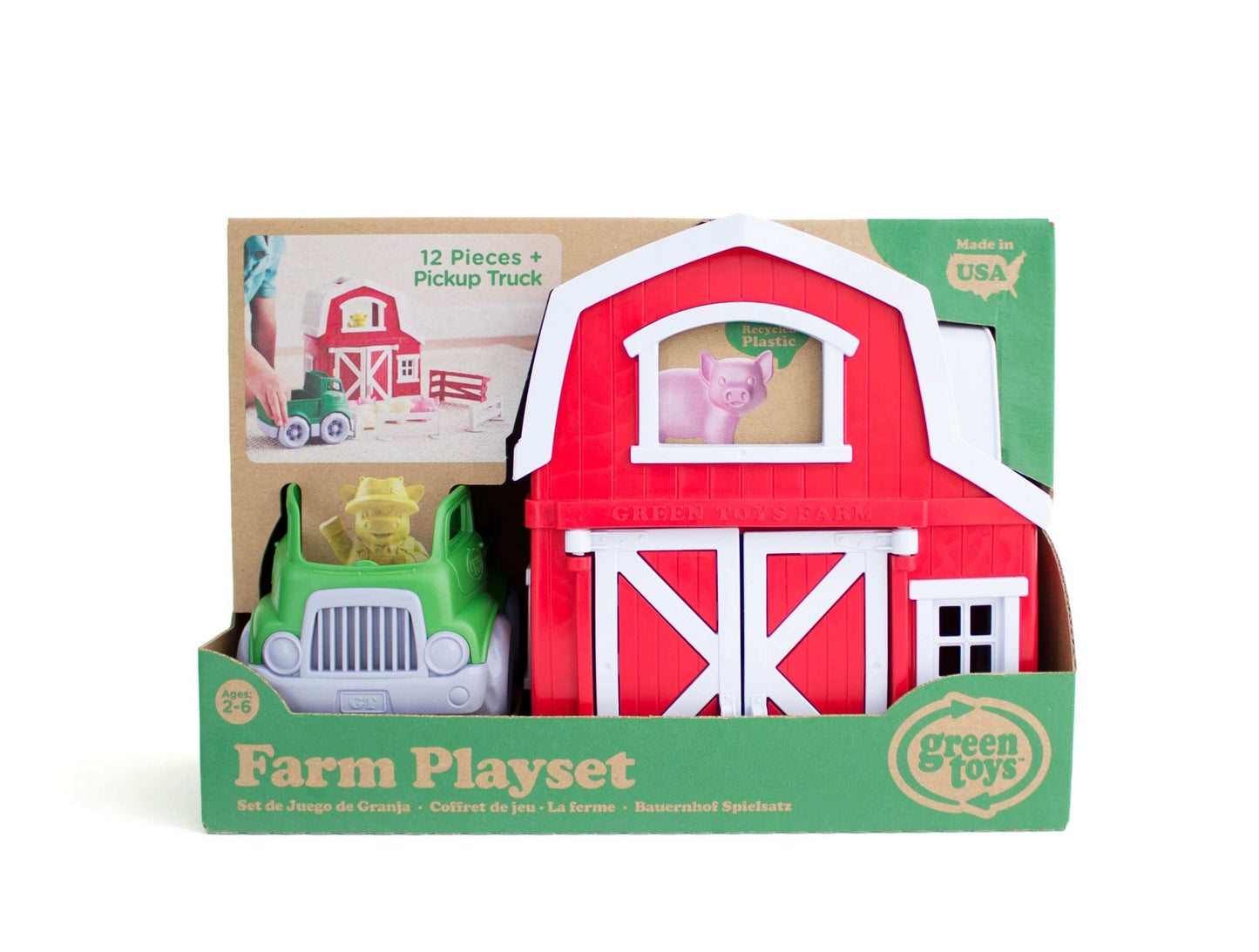 Farm Playset, Green Toys, eco-friendly Toys, Mountain Kids Toys