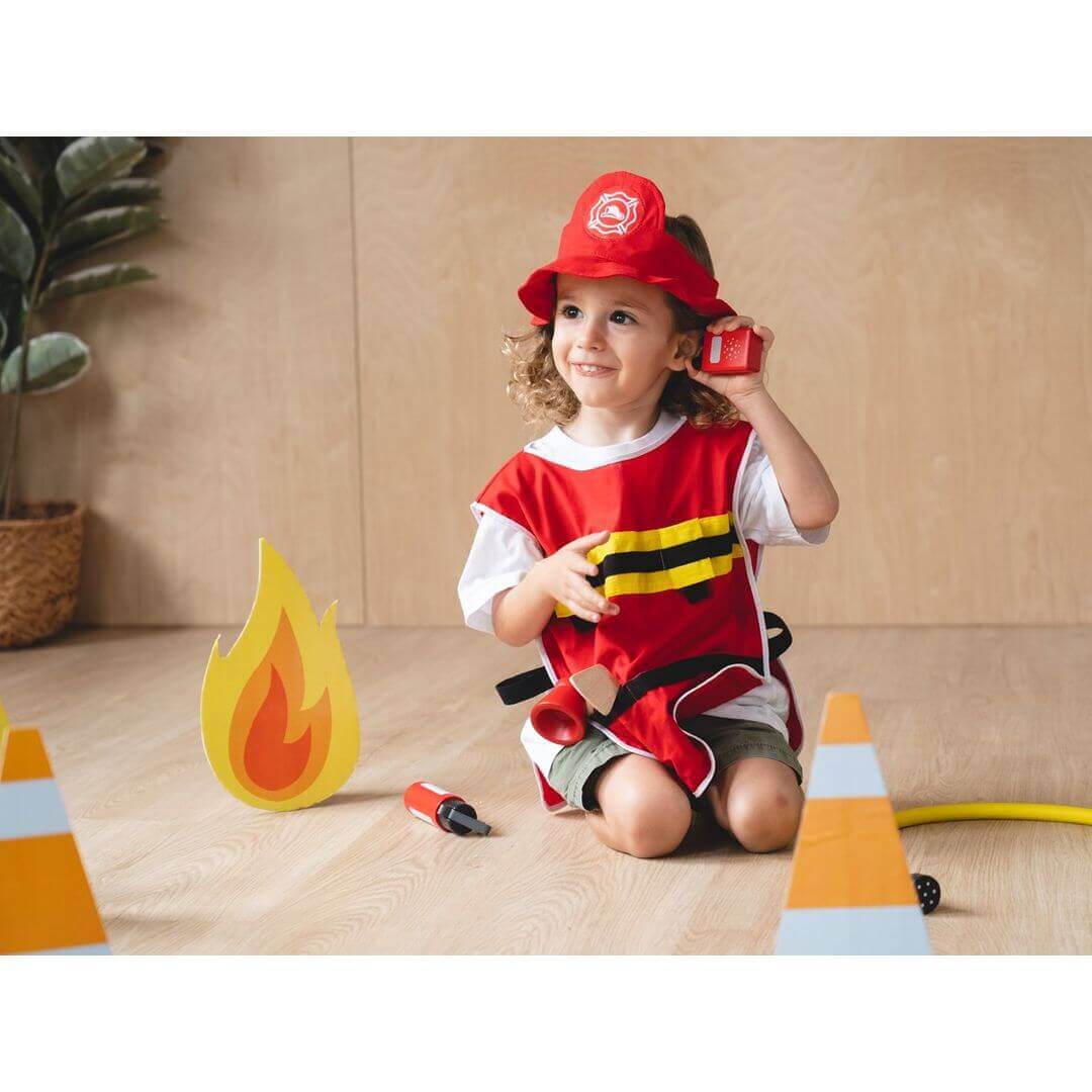 Fire Fighter Play Set, PlanToys USA, eco-friendly Toys, Mountain Kids Toys