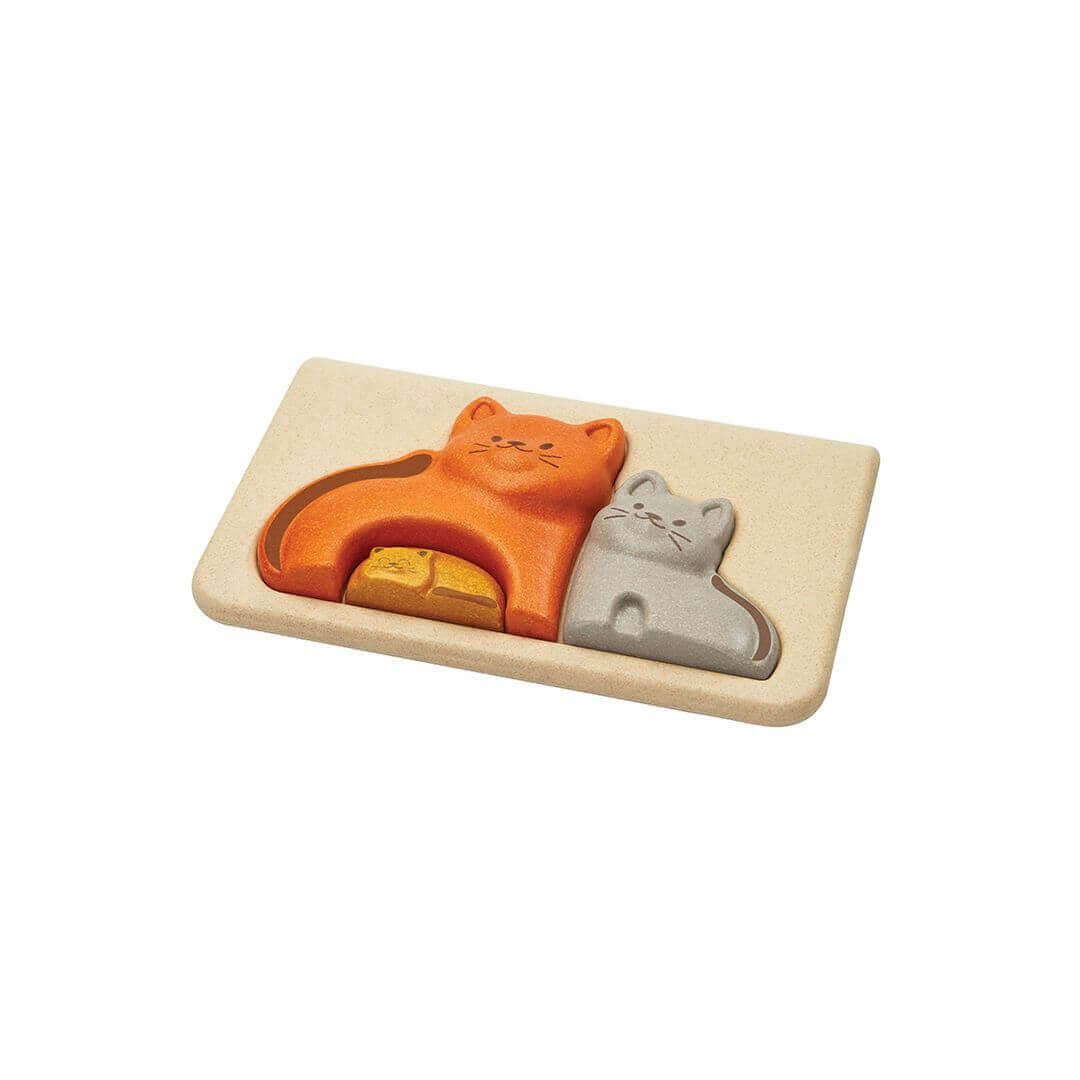 Cat Puzzle, PlanToys USA, eco-friendly Toys, Mountain Kids Toys