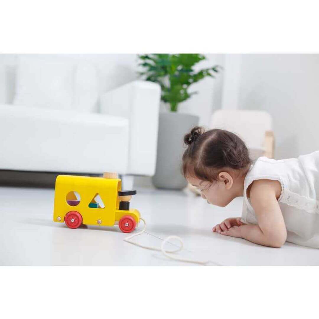 Sorting Bus, PlanToys USA, eco-friendly Toys, Mountain Kids Toys