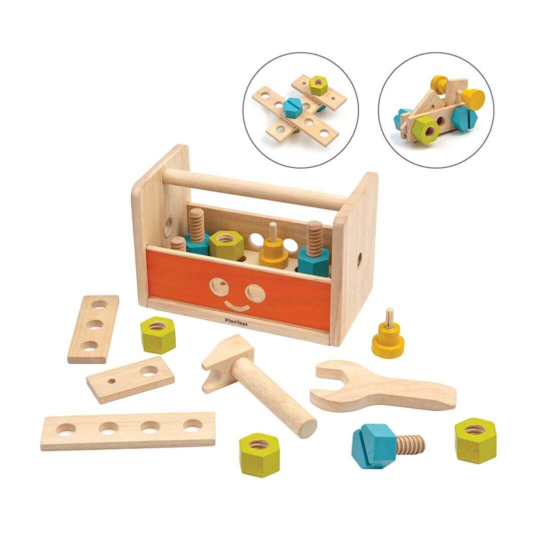 Robot Toolbox, PlanToys USA, eco-friendly Toys, Mountain Kids Toys