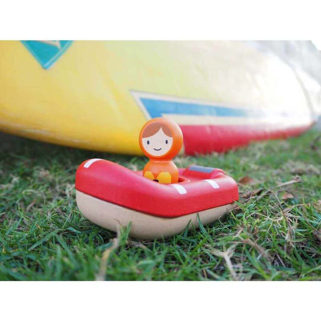 Coast Guard Boat, PlanToys USA, eco-friendly Toys, Mountain Kids Toys