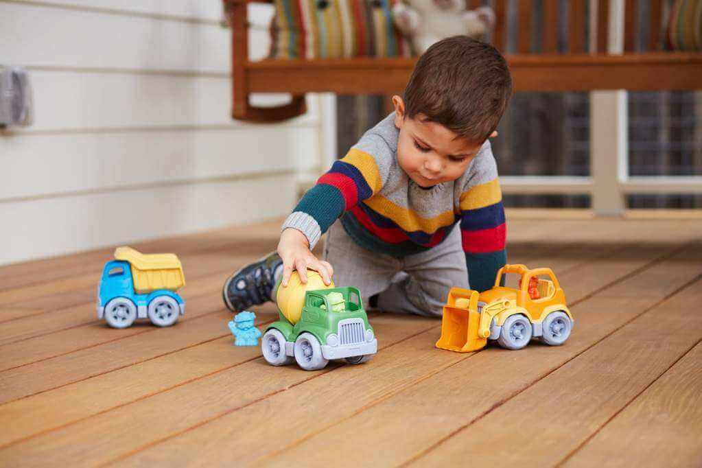 Construction Vehicle 3 pack, Green Toys, eco-friendly Toys, Mountain Kids Toys