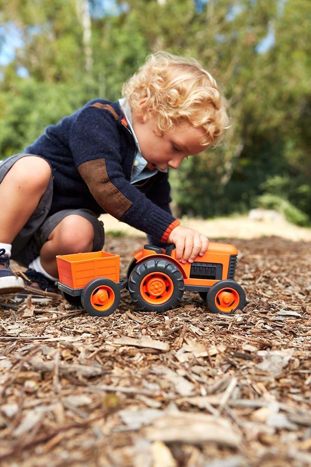 Green toys sale tractor