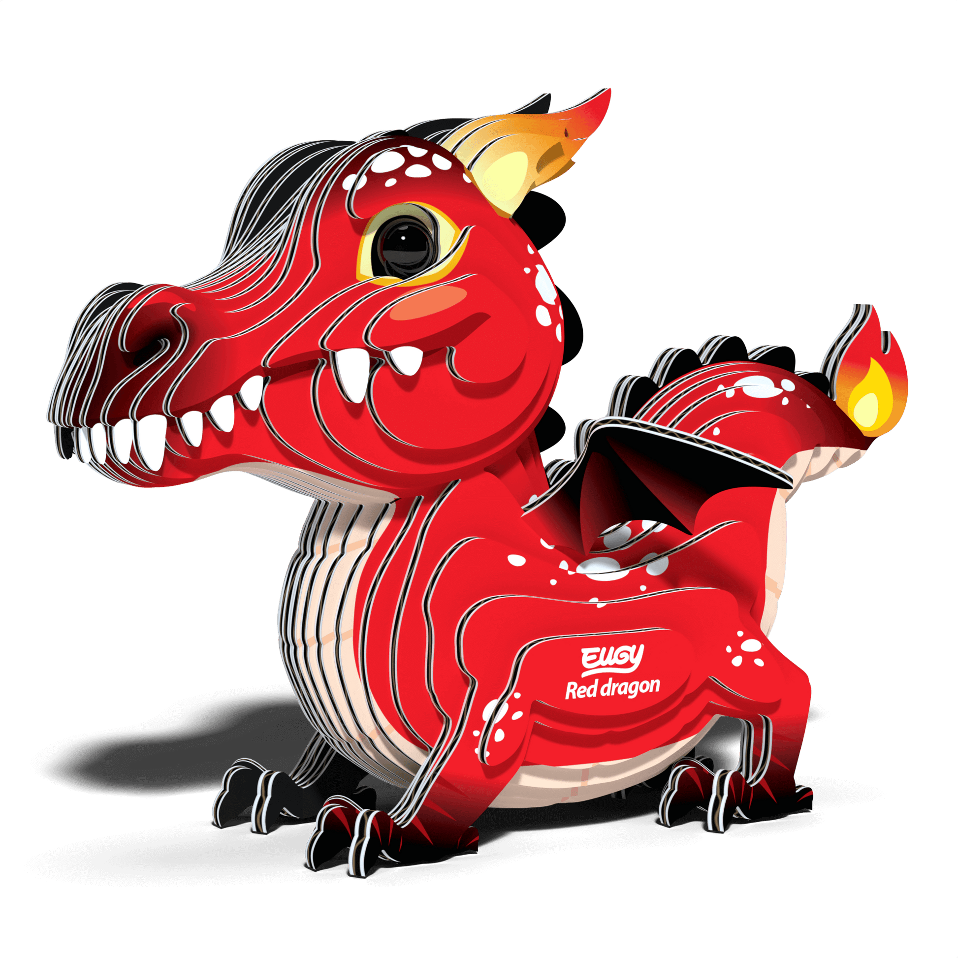 Red Dragon Eugy, Geotoys, eco-friendly Toys, Mountain Kids Toys