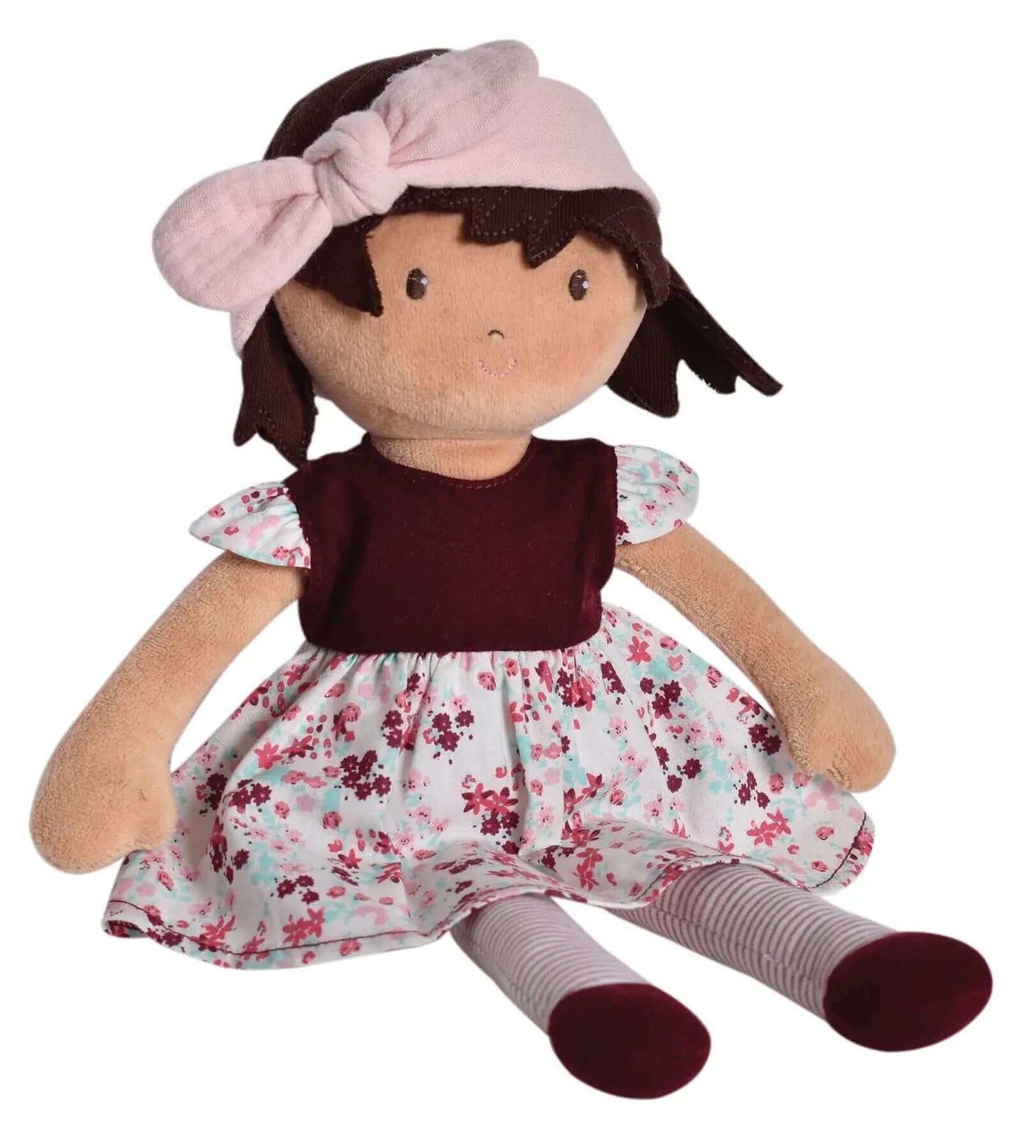 Selina - Pink Bow Doll, Tikiri Toys, eco-friendly Toys, Mountain Kids Toys