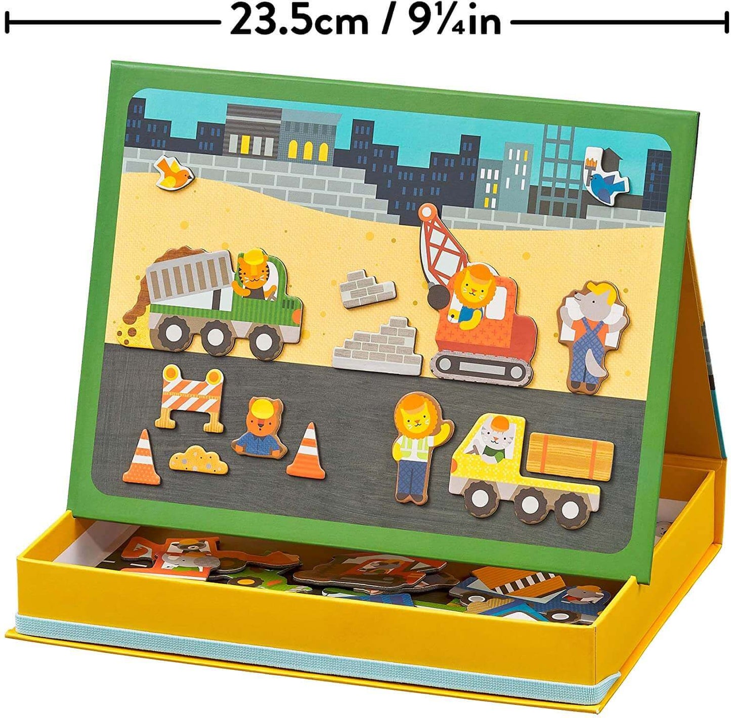 Construction Site Magnetic Play Scene, Petit Collage, eco-friendly Toys, Mountain Kids Toys