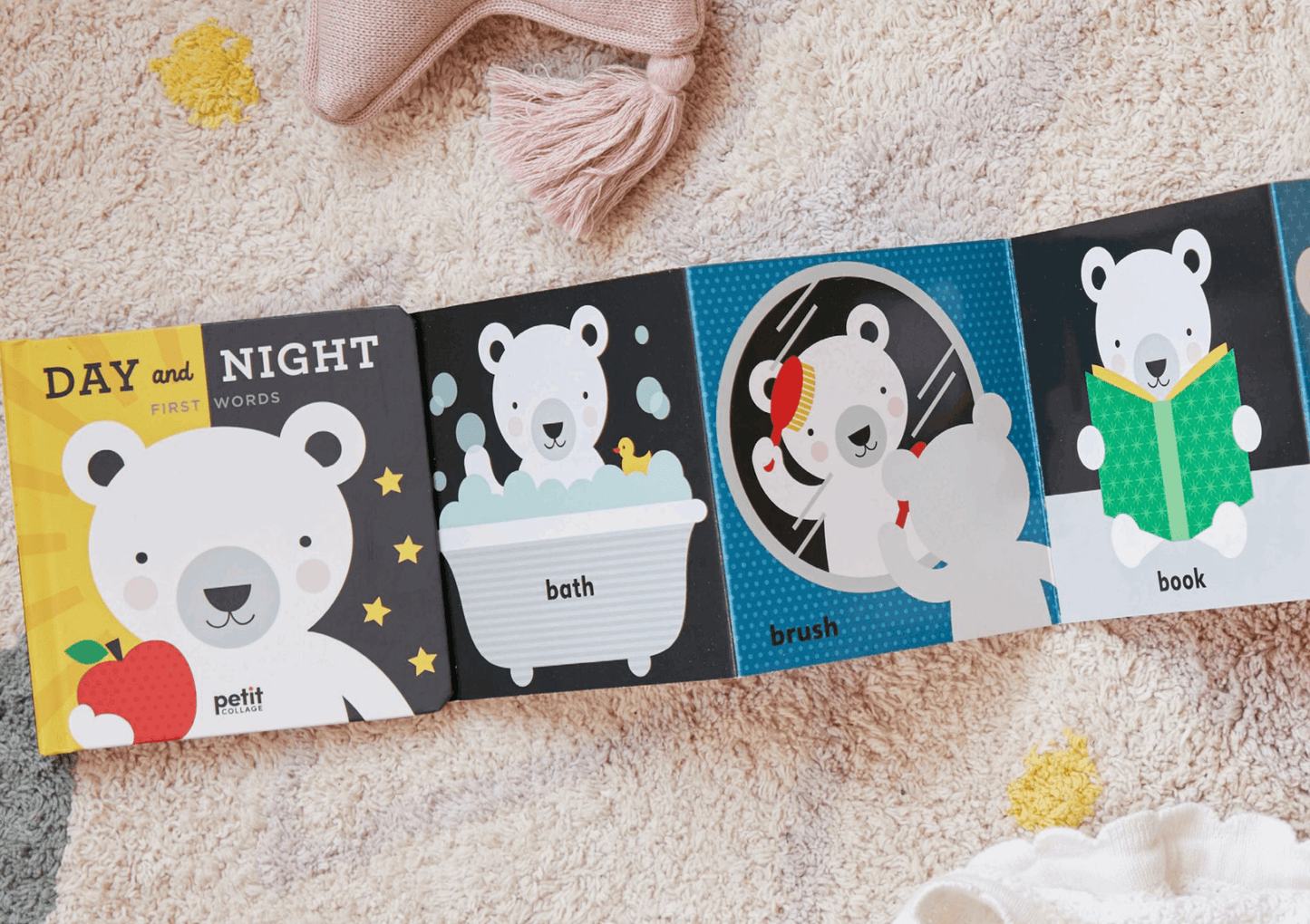 Day and Night First Words, Petit Collage, eco-friendly Toys, Mountain Kids Toys