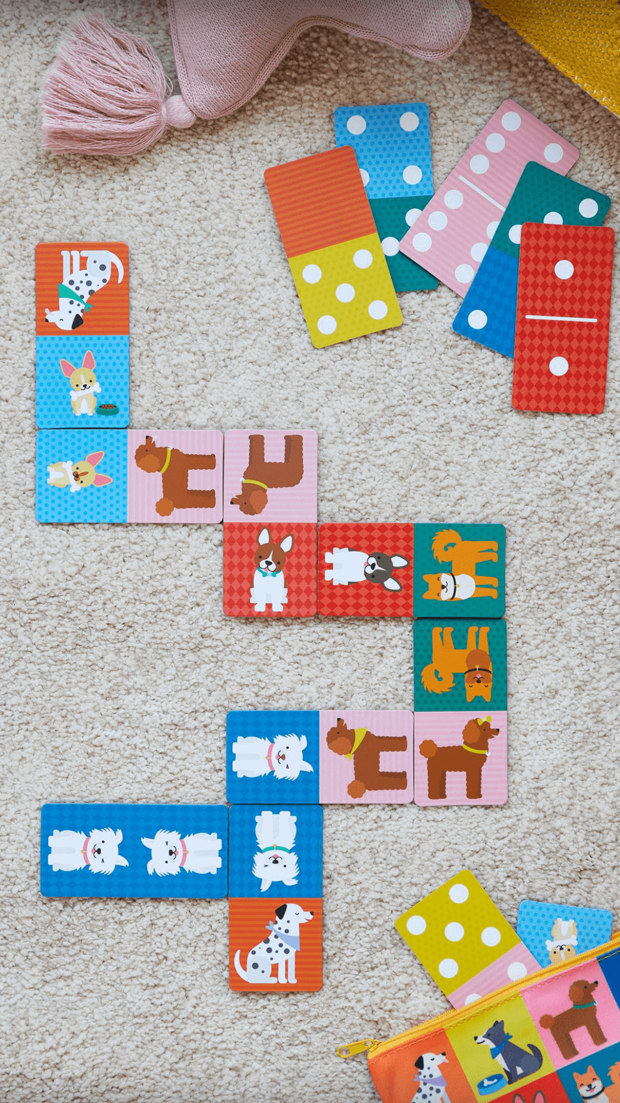Dominoes Spot the Difference Doggies, Petit Collage, eco-friendly Toys, Mountain Kids Toys