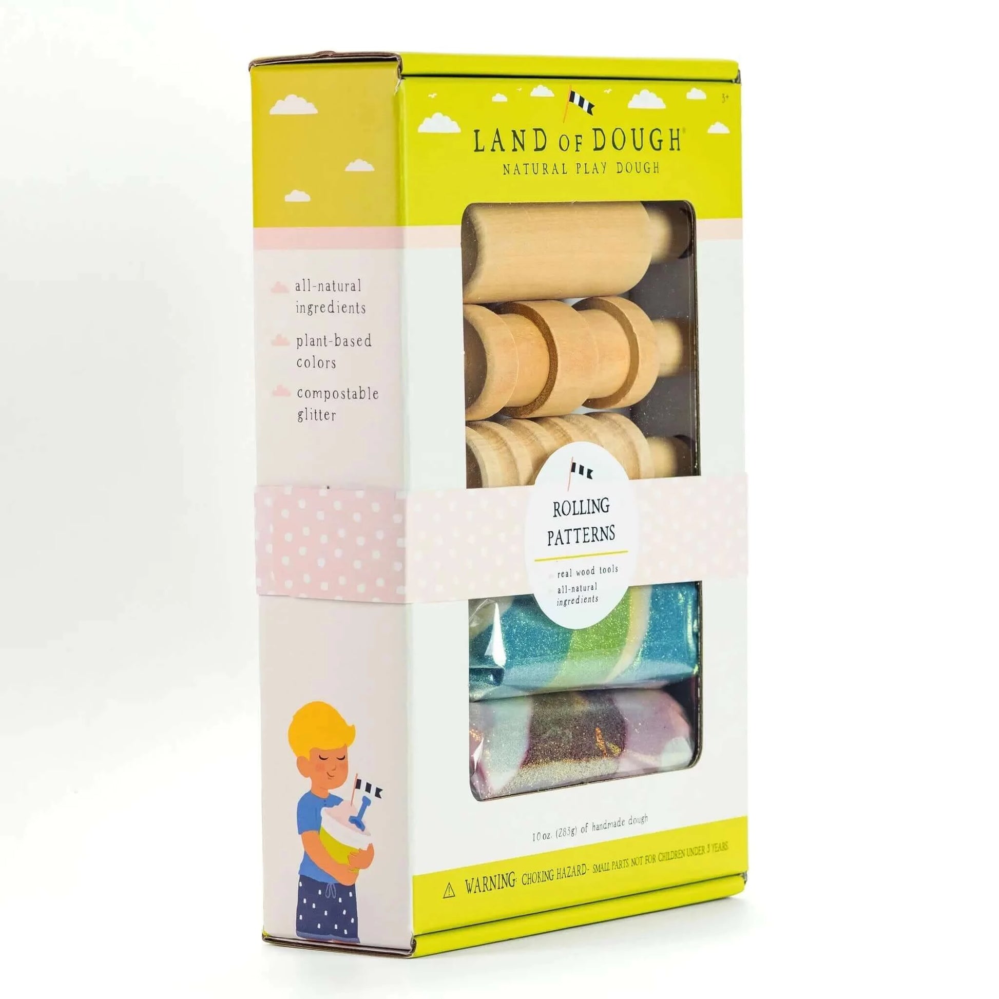 Land of Dough Rolling Patterns Kit, Crazy Aarons Thinking Putty, eco-friendly Toys, Mountain Kids Toys