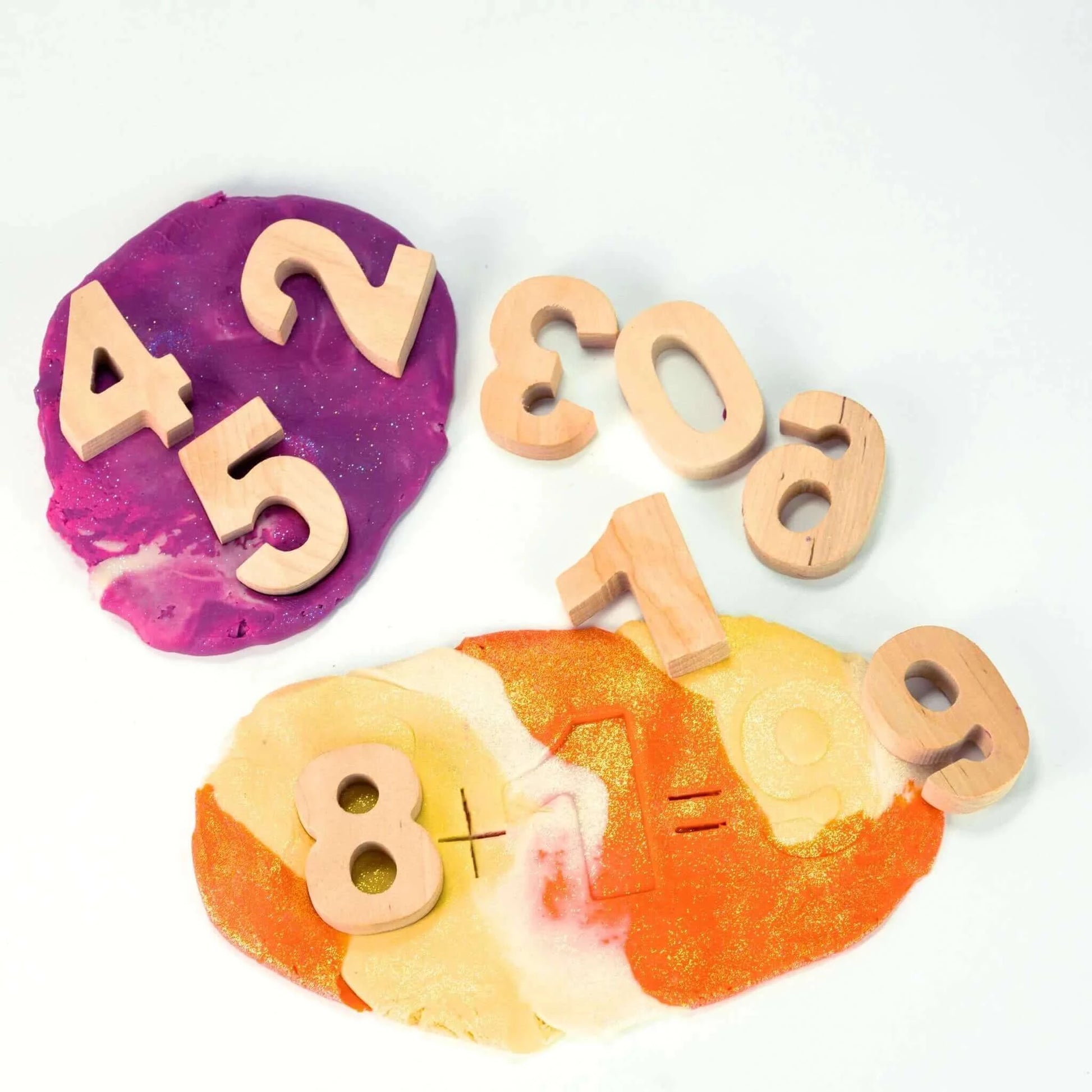 Land of Dough Learning Numbers Kit, Crazy Aarons Thinking Putty, eco-friendly Toys, Mountain Kids Toys