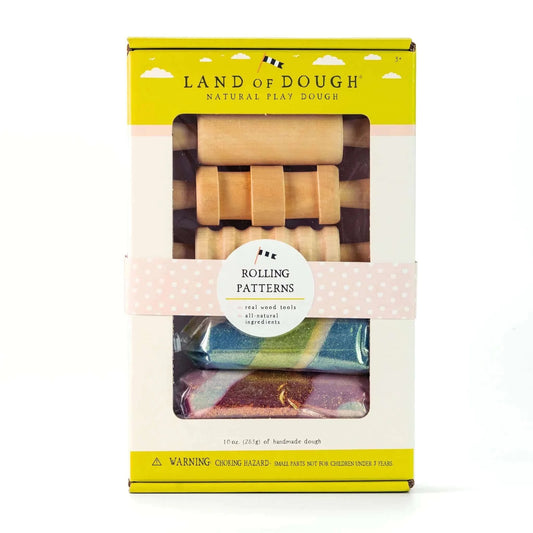 Land of Dough Rolling Patterns Kit, Crazy Aarons Thinking Putty, eco-friendly Toys, Mountain Kids Toys