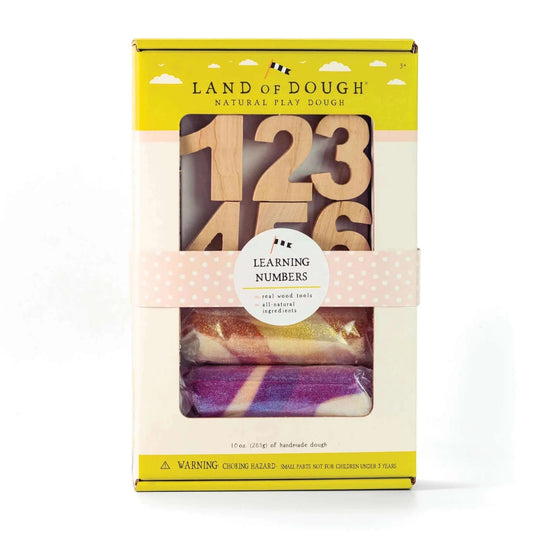 Land of Dough Learning Numbers Kit, Crazy Aarons Thinking Putty, eco-friendly Toys, Mountain Kids Toys