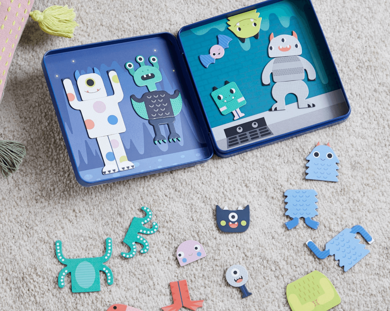 Mix + Match Monsters Magnetic Play Set, Petit Collage, eco-friendly Toys, Mountain Kids Toys