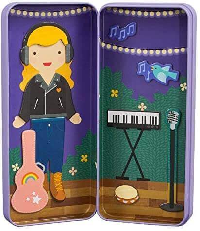 Shine Bright Music Maker Magnetic Dress Up, Petit Collage, eco-friendly Toys, Mountain Kids Toys