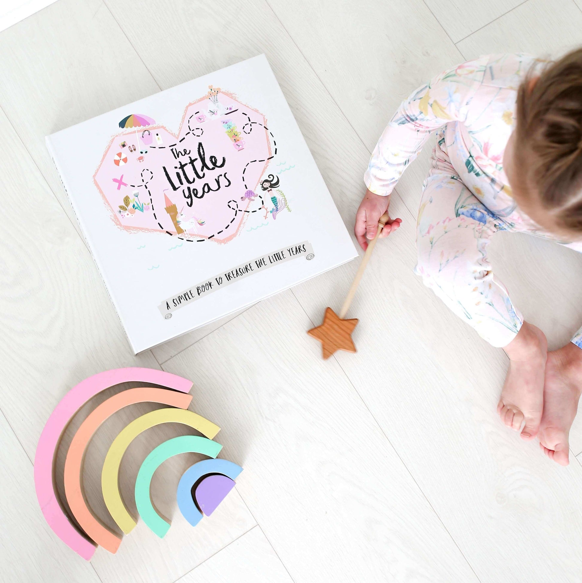 Little Years Toddler Book - Pink, Lucy Darling, eco-friendly Toys, Mountain Kids Toys