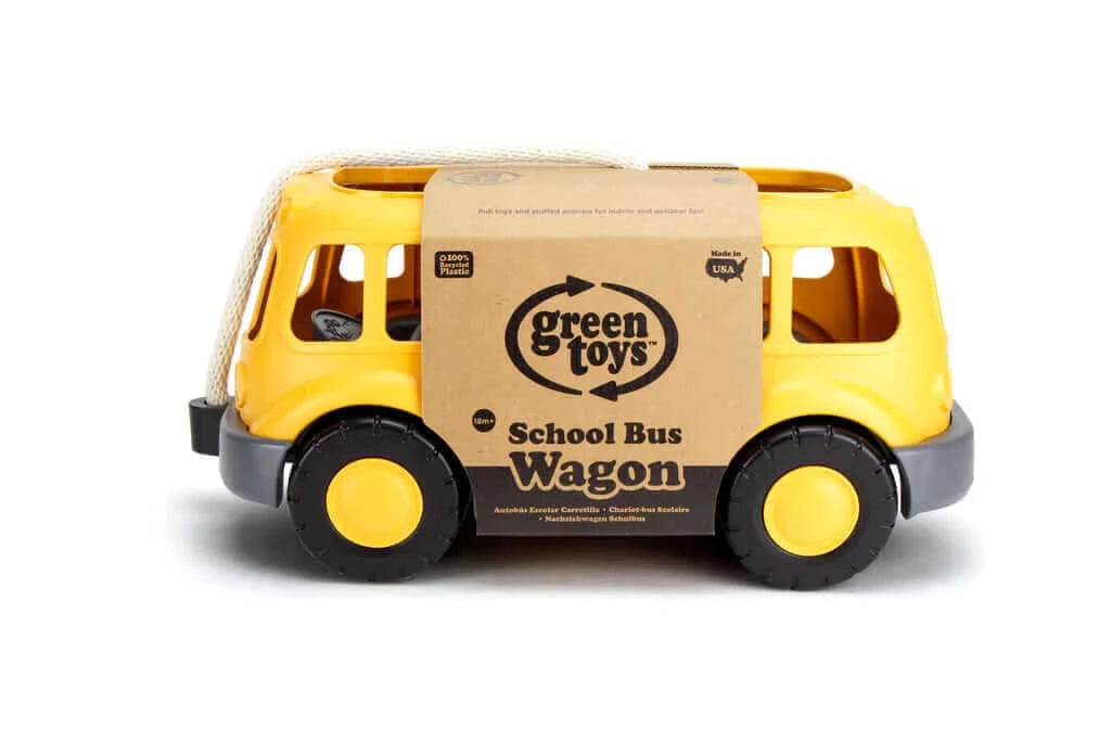 School Bus Wagon, Green Toys, eco-friendly Toys, Mountain Kids Toys