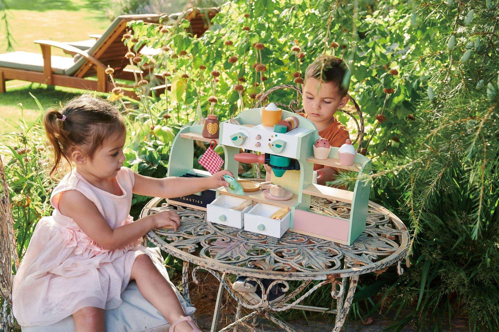 Bird's Nest Cafe Playset, Tender Leaf Toys, eco-friendly Toys, Mountain Kids Toys